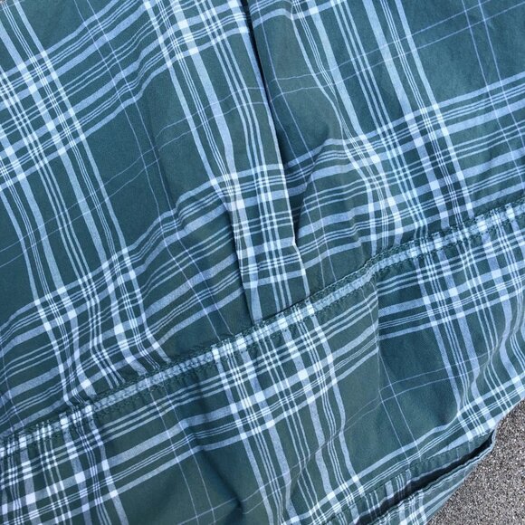 Vintage CARHARTT Button Up Shirt MEDIUM Women's Green Plaid Cotton Long Sleeve - Picture 6 of 10